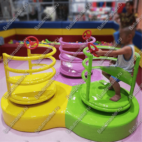 Электрическая карусель детская 4KIDS "Яркое приключение"
