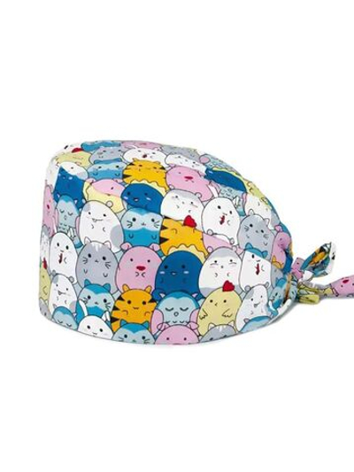 Шапочка медицинская, принт "Мульт", цветная