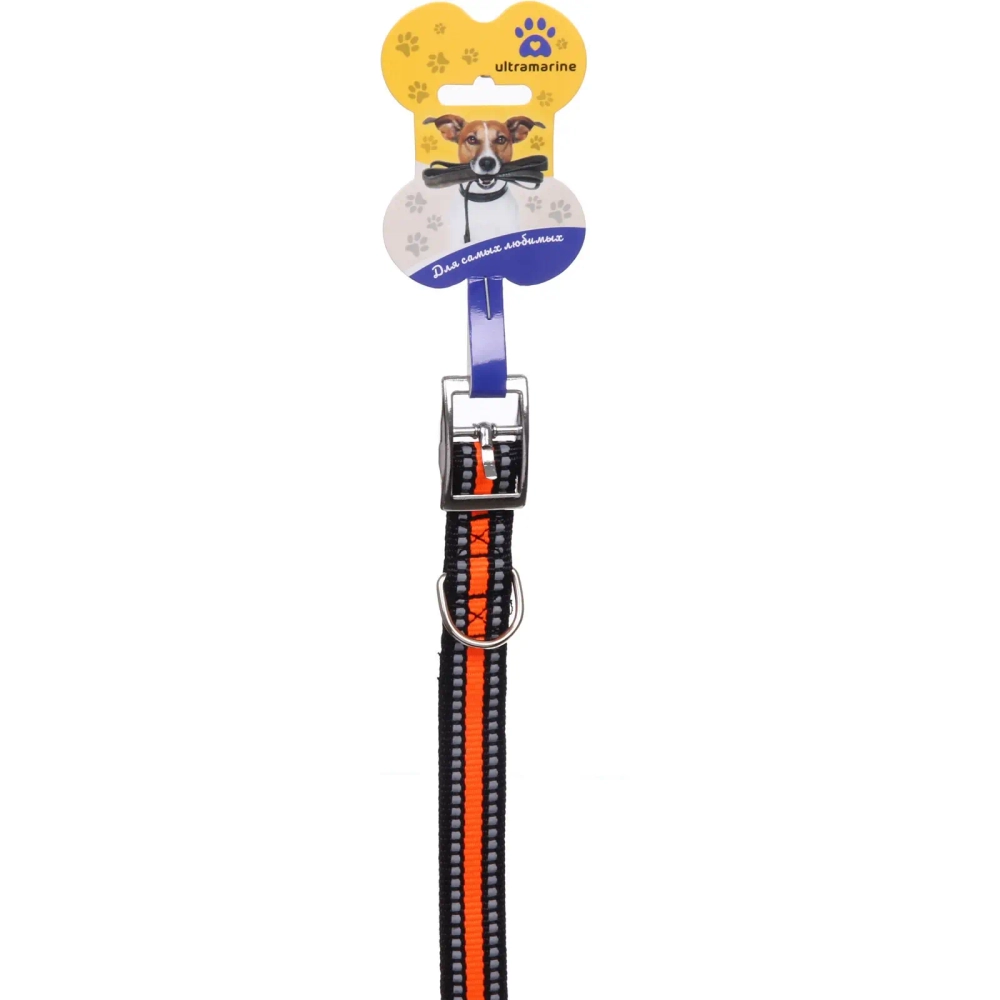 Ошейник для собак 2*48см «Дружок-Солнечный оранжевый» Ultramarine