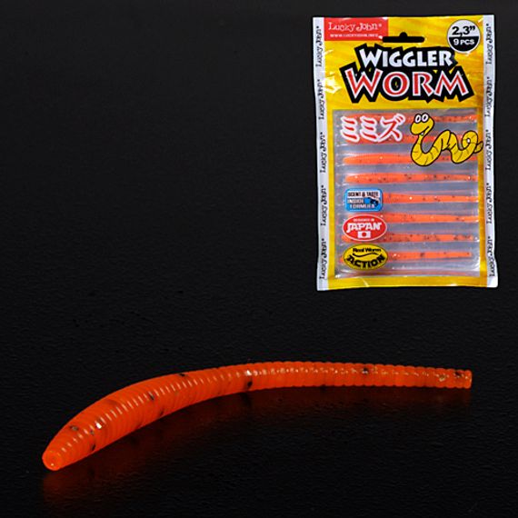 Слаги съедобные LJ Pro Series WIGGLER WORM (5,84 см), цв. 036, 9 шт.