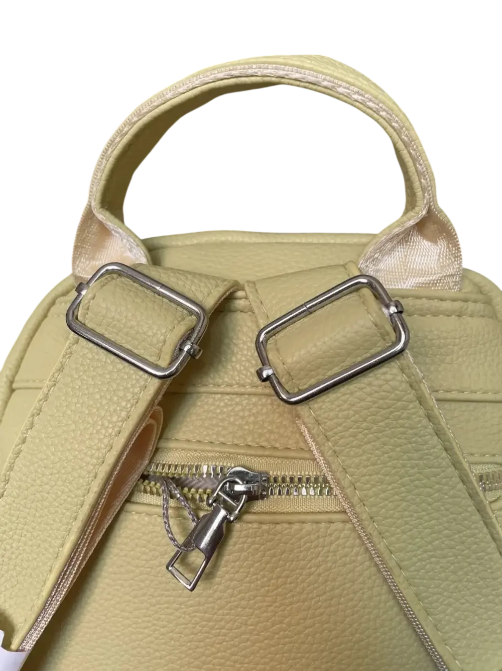 Рюкзак-сумка женская из экокожи зелёная QOZA