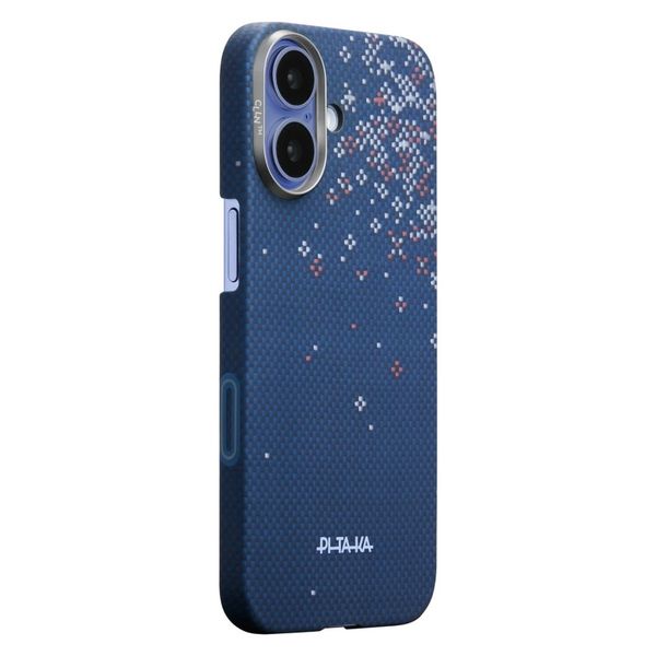 Чехол Pitaka Edge Case для iPhone 17, Синий закат | Nightfall Blue