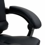 Кресло офисное CROMEX (КРОМЕКС) "Lounge MS-007", подножка, 6 массажных модулей, экокожа, черное, 532960