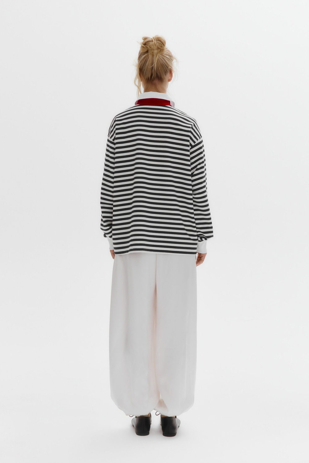 Лонгслив-поло BRETON STRIPE