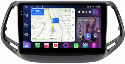 Магнитола для Jeep Compass 2 2016+ - FarCar 1008M монитор 10.36" QLED на Android 14, TS18, CarPlay, 4G SIM-слот