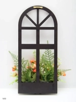 Панно на стену для интерьера "Окно с цветами"