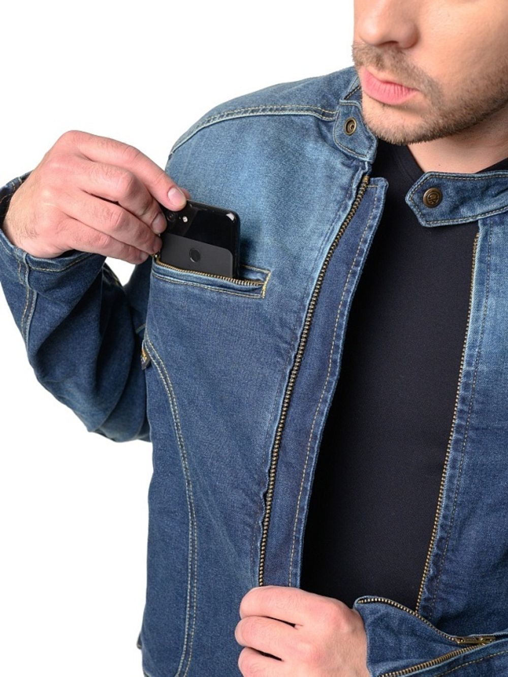 Ghost / Slim fit Cordura Denim стрейч / Синий