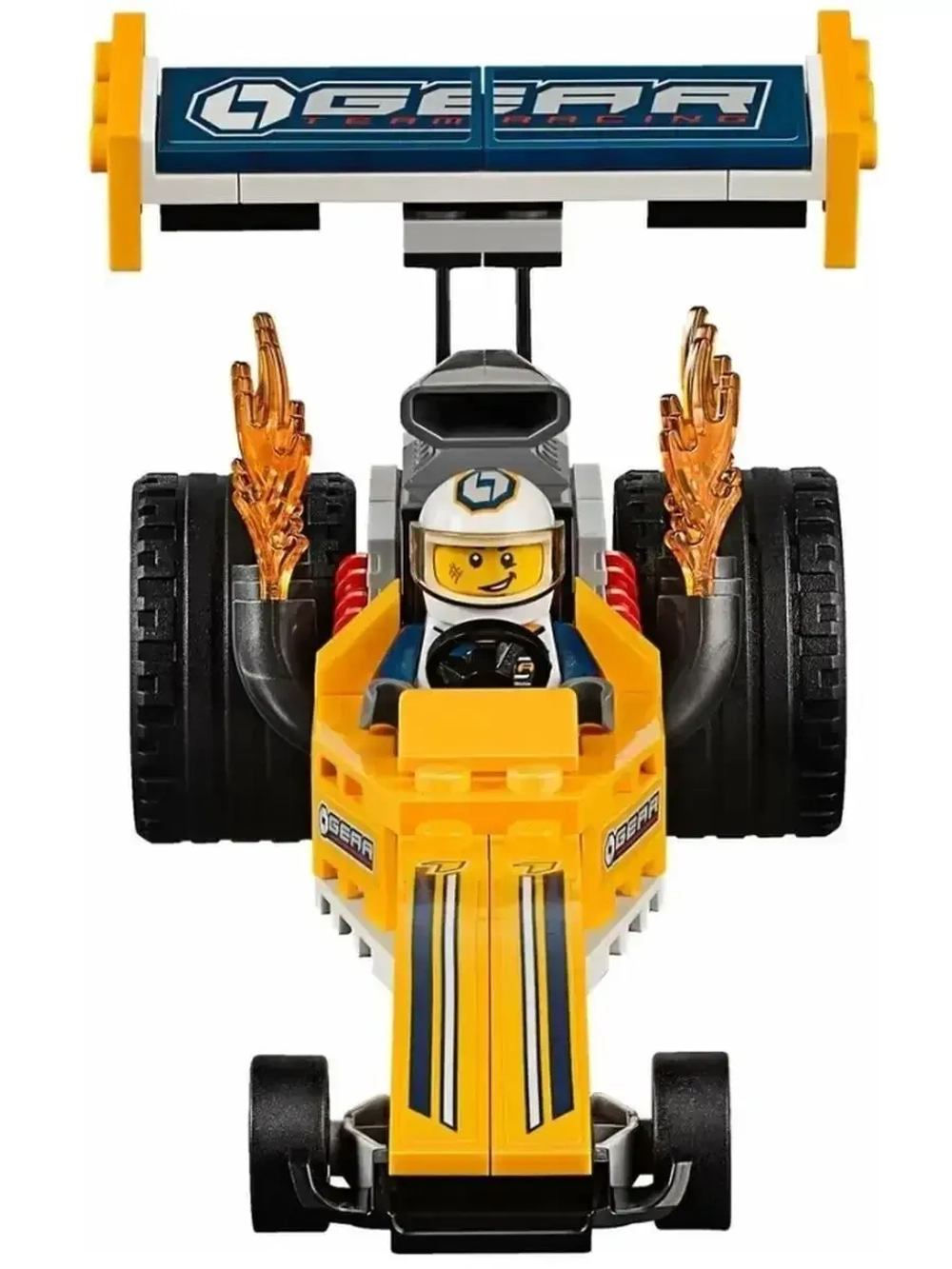 Конструктор Грузовик для перевозки драгстера 345 дет 10650