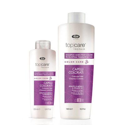 Шампунь стабилизатор цвета Lisap Top Care Repair Color Care After Color Acid Shampoo