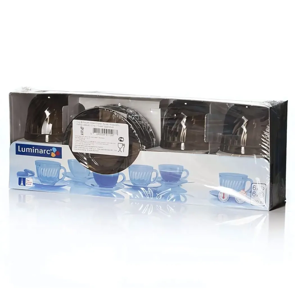 Чайный набор 12 предметов «Ocean Eclipse» (6кружек 220мл+6блюдец) H9147