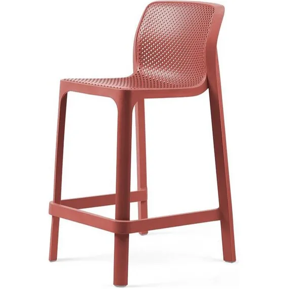 Полубарный стул Net Stool Mini 65 см коралловый
