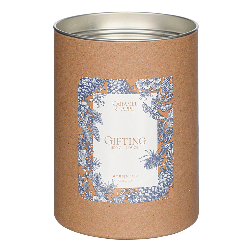 Свеча ароматическая gifting, Карамель и яблоко (новая), 40 ч