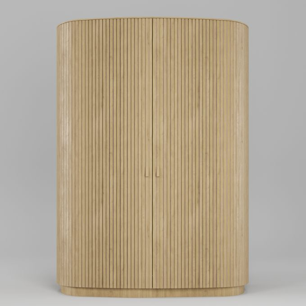 Шкаф для одежды двухдверный Эклипс (натуральный дуб), 146x210x60 см
