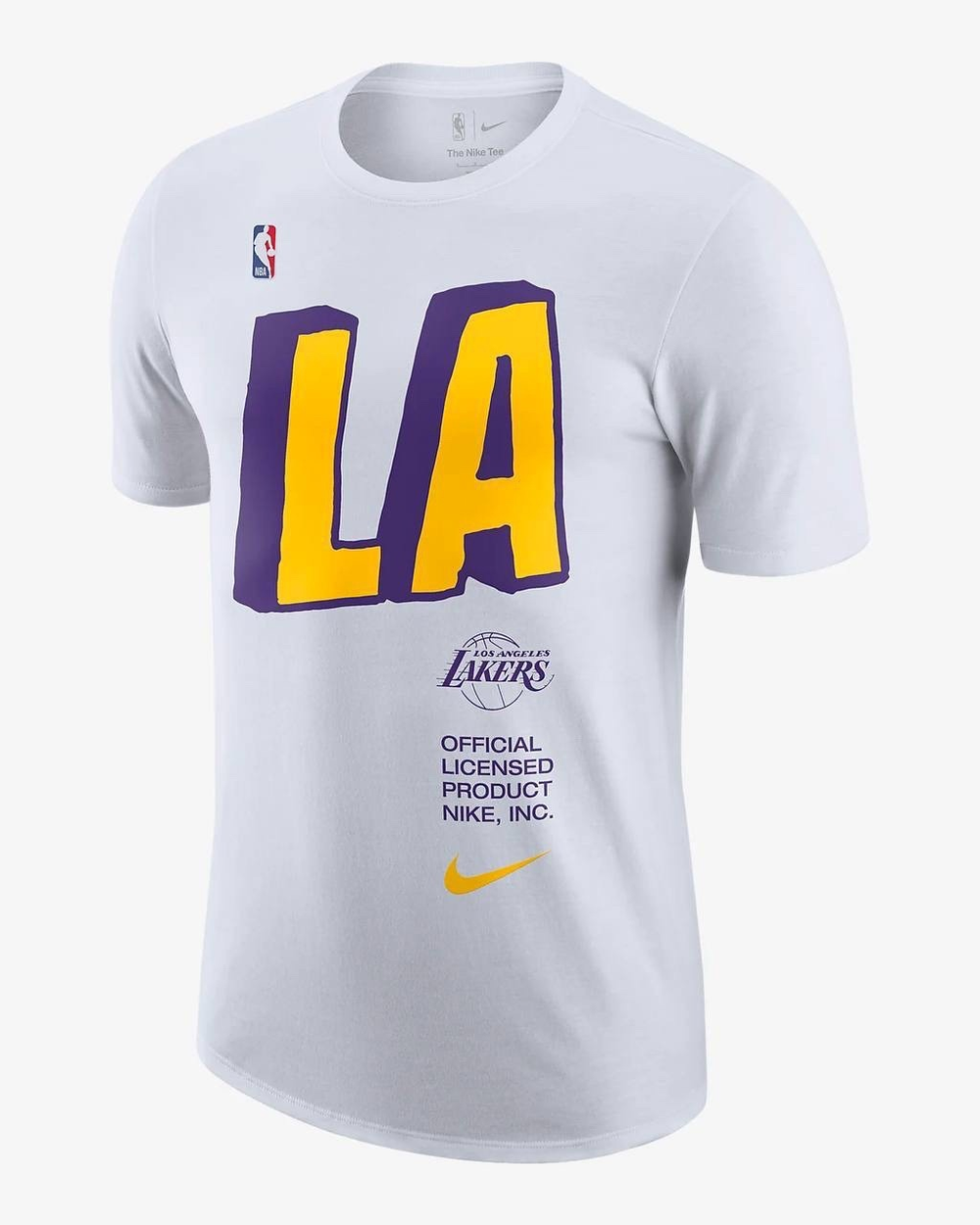 DR6723-100 Футболка муж. NIKE M LOS ANGELES LAKERS NBA T-SHIRT