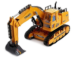 Экскаватор XIE MING XM-6817L Стройка, со свето-звуковыми эффектами, радиоуправление, оранжевый