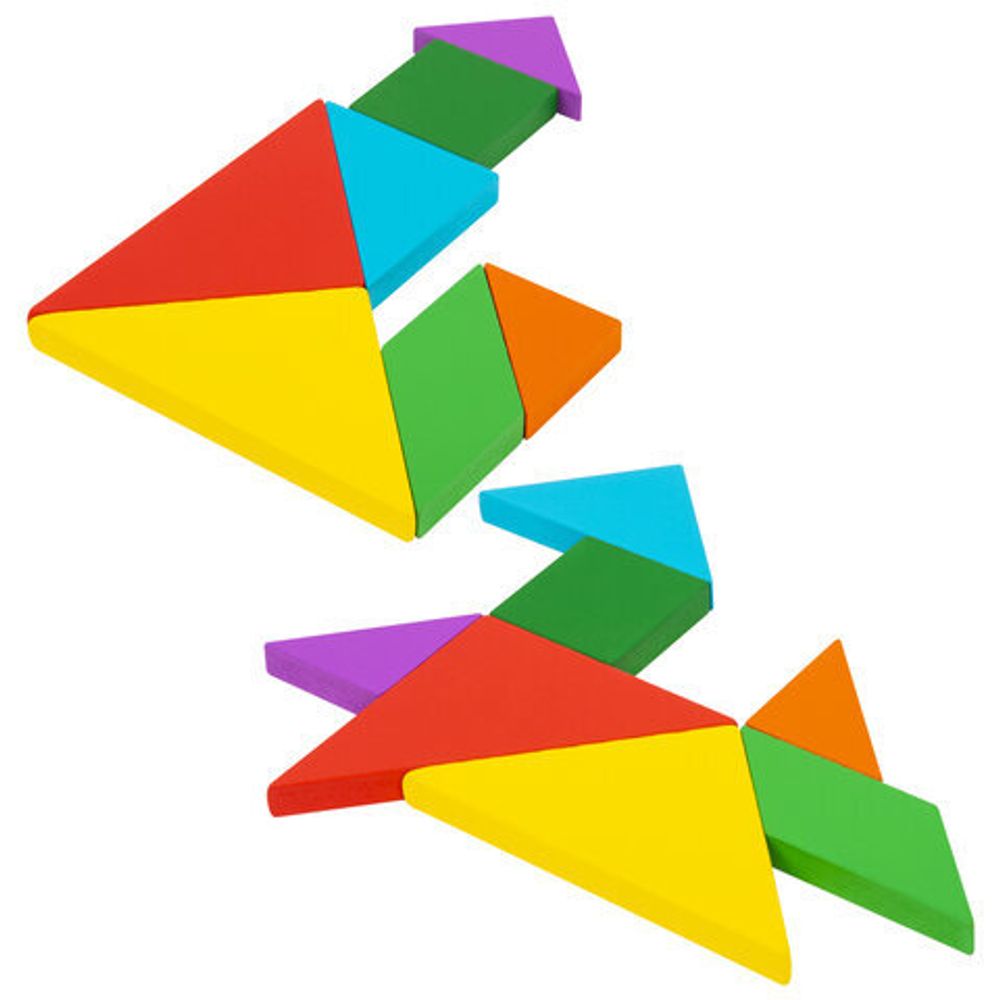 Головоломка развивающая деревянная "Танграм", на магнитах, с примерами, BRAUBERG KIDS, 665260