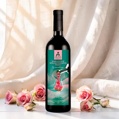 Фотография Вино красное из роз безалкогольное / 750 мл купить в магазине Афлора