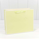 Пакет подарочный 26х32х13см Премиум однотонный в рамке (Микс)