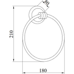 Полотенцедержатель Boheme Hermitage 10324 BRONZE