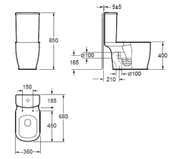 Унитаз Grossman Comfort GR-N3013 компакт