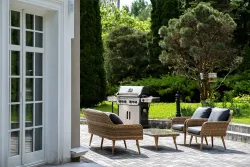 "Прованс" лаунж-зона плетеная из искусственного ротанга, цвет соломенный