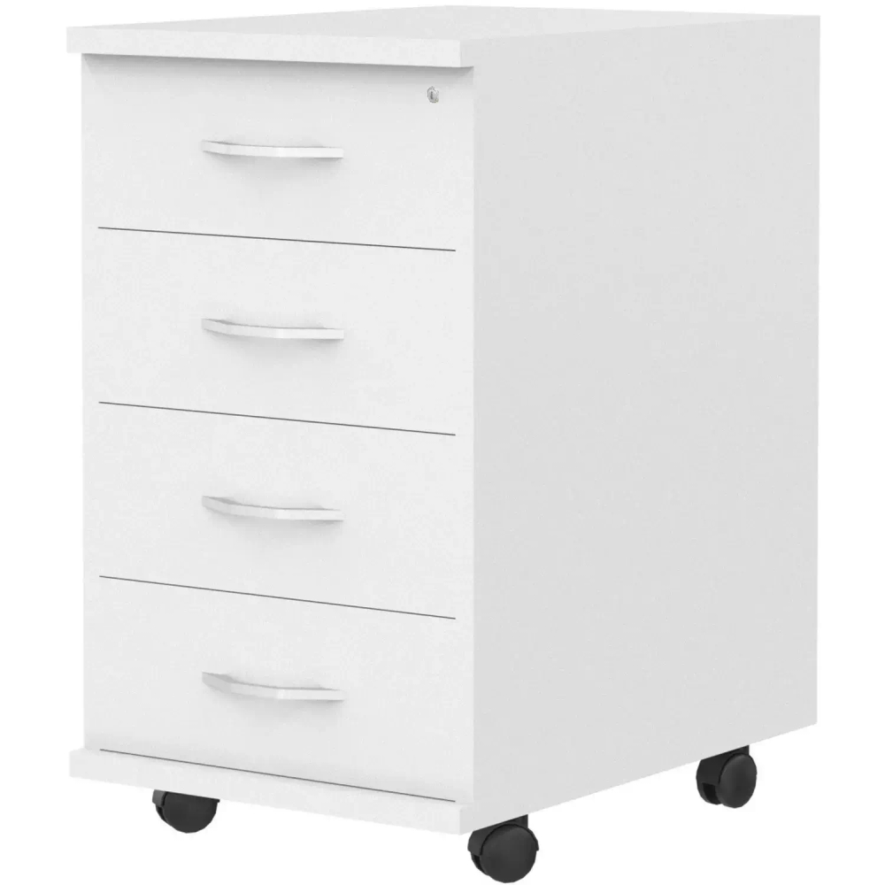 Тумба SL Imago подкатная 4 ящика ТМ-4А белый (крем)