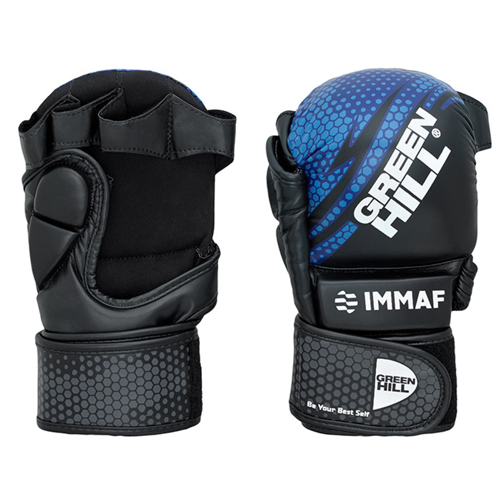 Перчатки MMA Green Hill IMMAF Синие
