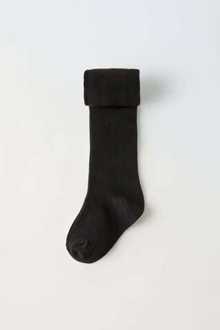 ZARA ОДНОТОННЫЕ КОЛГОТКИ, ЧЕРНЫЙ
