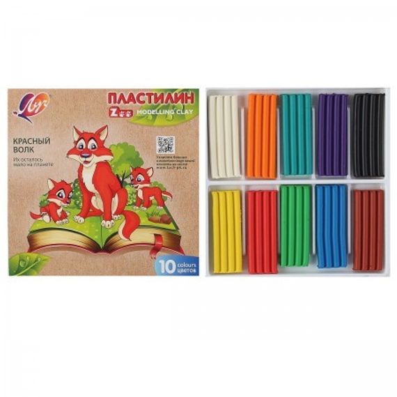 Plastilin Луч Зоо məktəbli 10 rəng