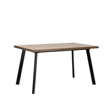 Стол раздвижной Leset Ковен 140 Дуб велингтон/металл черный