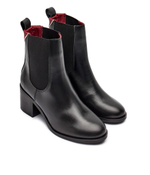 Кожаные ботильоны на каблуке Tommy Hilfiger - черный(FW0FW08112)