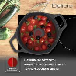 Кастрюля с крышкой низкая Tefal Delicio 28 см E2327274