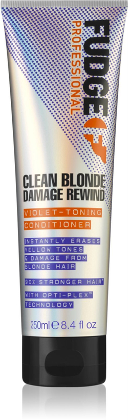 Fudge Clean Blonde Damage Rewind - тонирующий кондиционер для светлых волос /   250  ml  / GTIN 5060420335552
