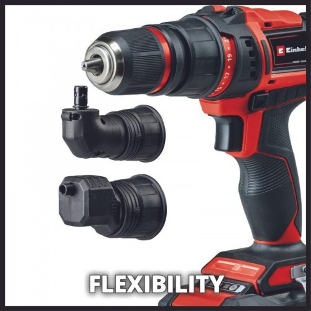 Дрель-шуруповерт аккумуляторная EINHELL PXC TE-CD 18/45 Li  + набор оснастки 24 предм. 4513990