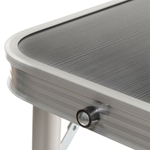 Стол складной металл, прямоугольный, 150х60х70 см, столешница МДФ, чер