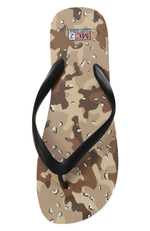 Шлепки MC Saint Barth Tommy коричневый камуфляж