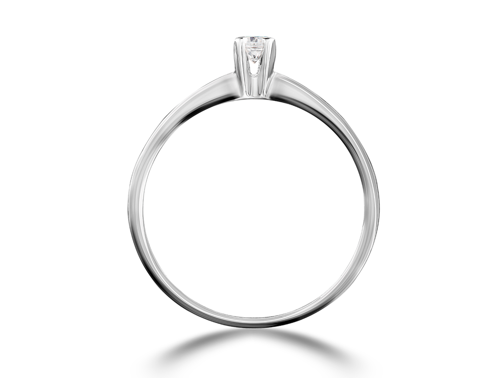 Помолвочное кольцо с бриллиантом