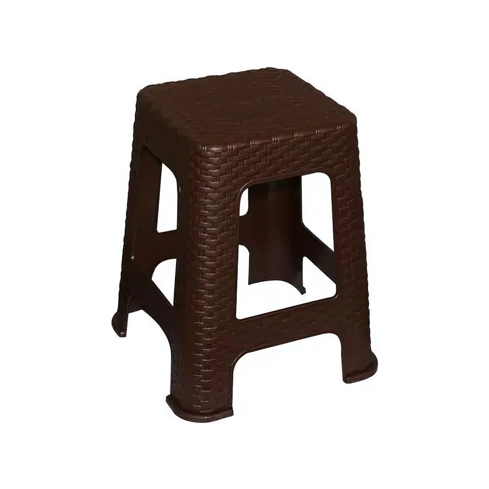 Табурет большой Плетеный коричневый
