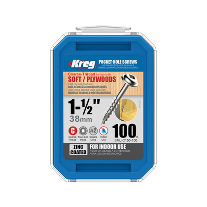 Шурупы с крупным шагом 1-1/2" - 100 шт SML-C150-100-INT