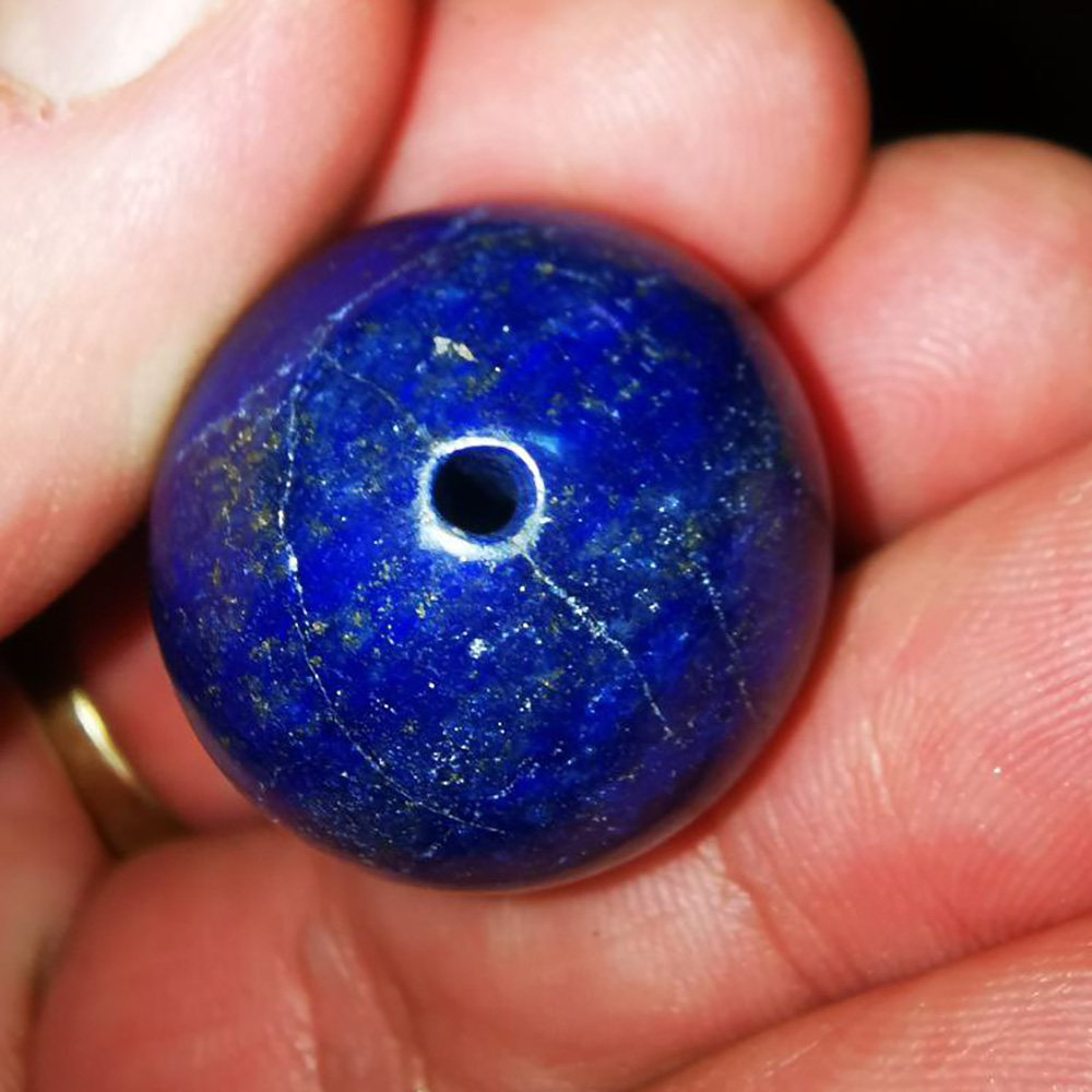 Бусина шар большая лазурит асс.