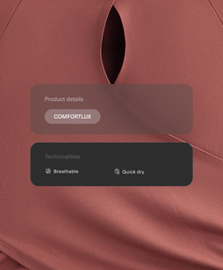 Oysho Лонгслив Comfortlux, линялый махагон