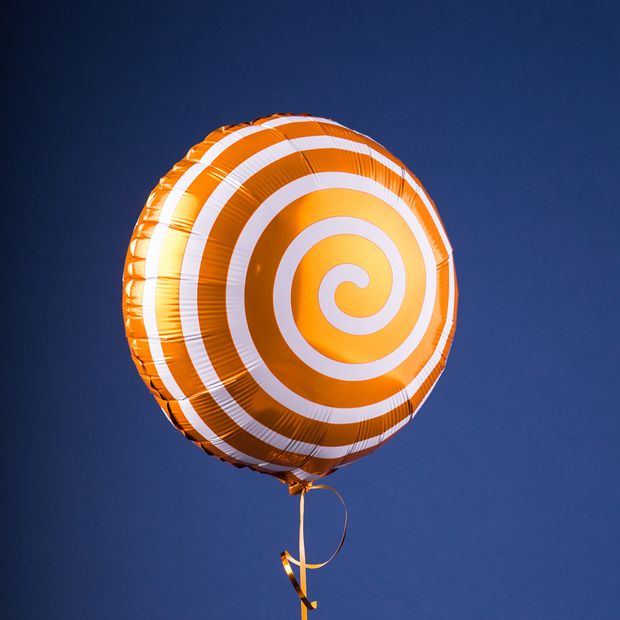 К Круг Леденец Спираль Оранжевый 18'' / 46 см (БГ-15)