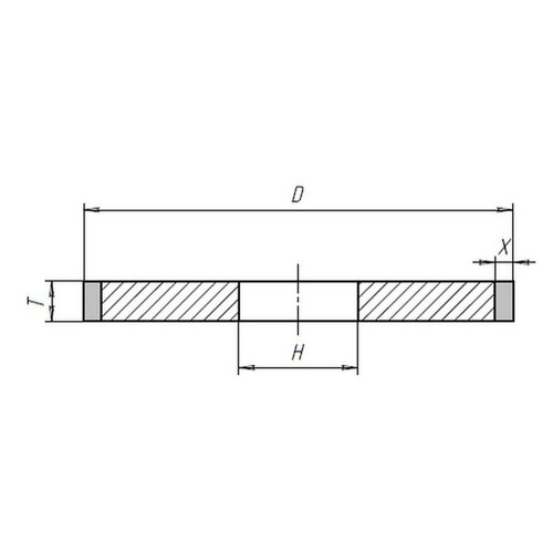 Заточной алмазный круг 1A1 (125*10/3*32)