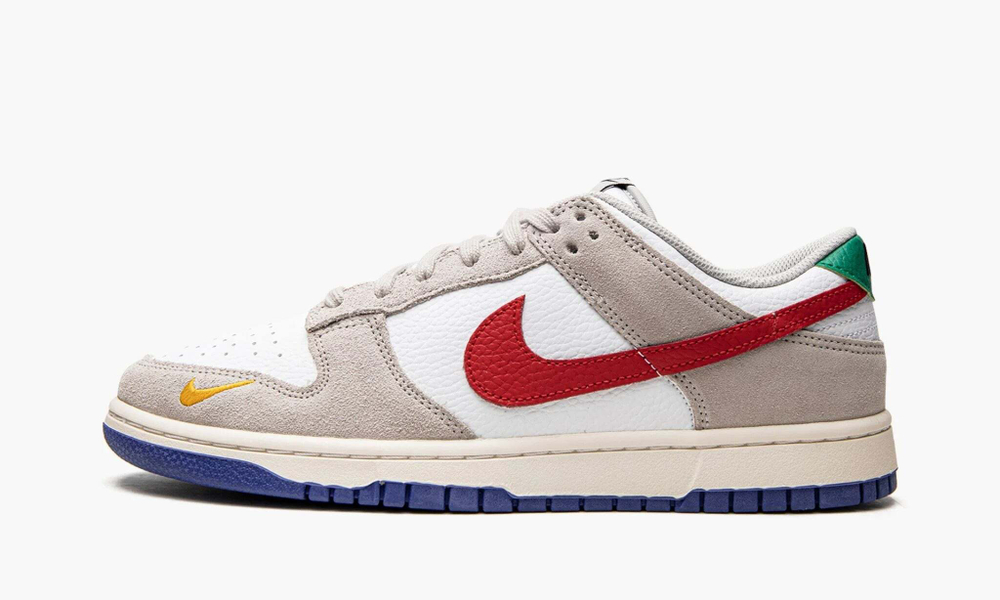 Nike Dunk Low "Light Iron Ore Red Blue"