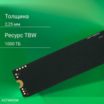 SSD диск Digma Meta M6 1TB (DGSM4001TM63T)