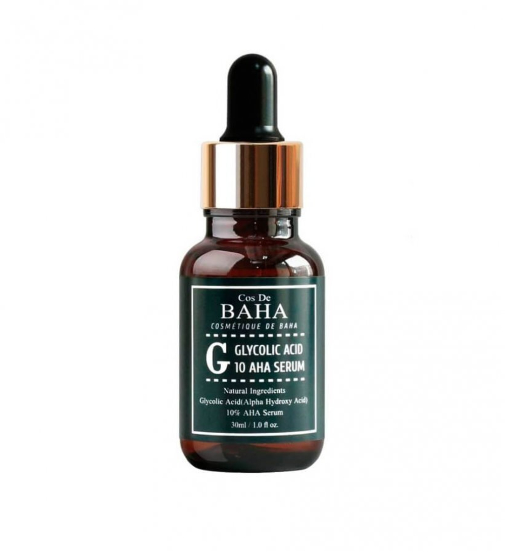 Сыворотка c гликолевой кислотой для проблемной кожи Cos De Baha Glycolic Acid 10 AHA Serum Срок апрель 2026
