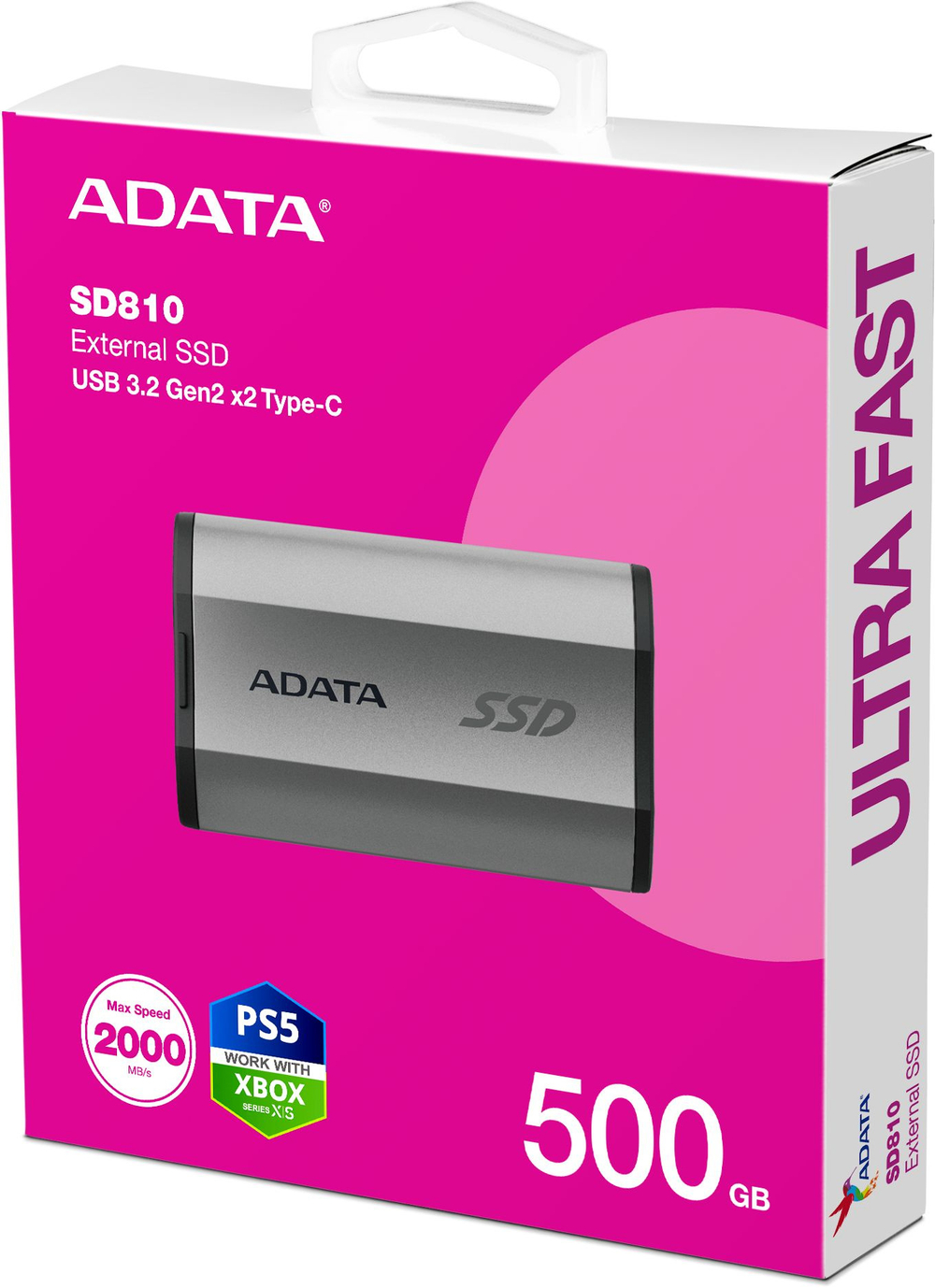 Внешний SSD USB 3.2 Gen 2 Type-C ADATA SD810