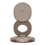 Беспроводное зарядное устройство EnergEA Bazic GoMag GYRE 3-in-1 magnetic foldable 360 rotating 15W, Gold (GM-GYRE360-GLD)