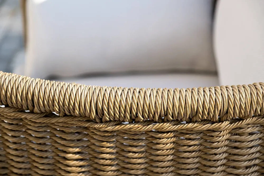 "Аликанте" лаунж-зона из искусственного ротанга, цвет соломенный