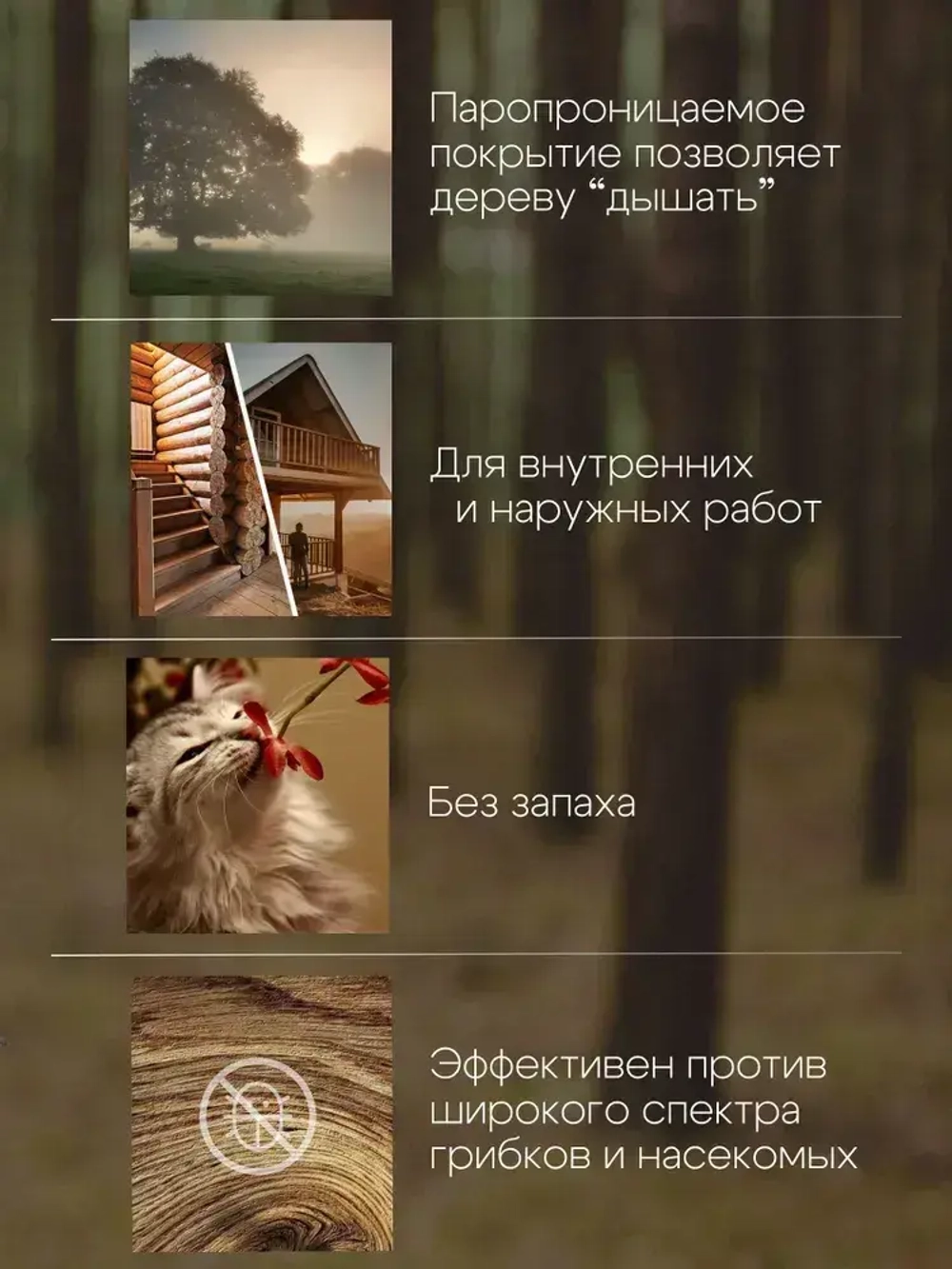 "Мадера" Декоративно-защитная пропитка -антисептик для дерева "Махагон" 5л